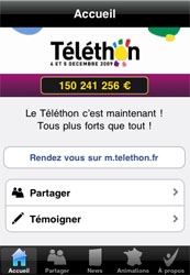 Le Téléthon s'invite sur l'iPhone